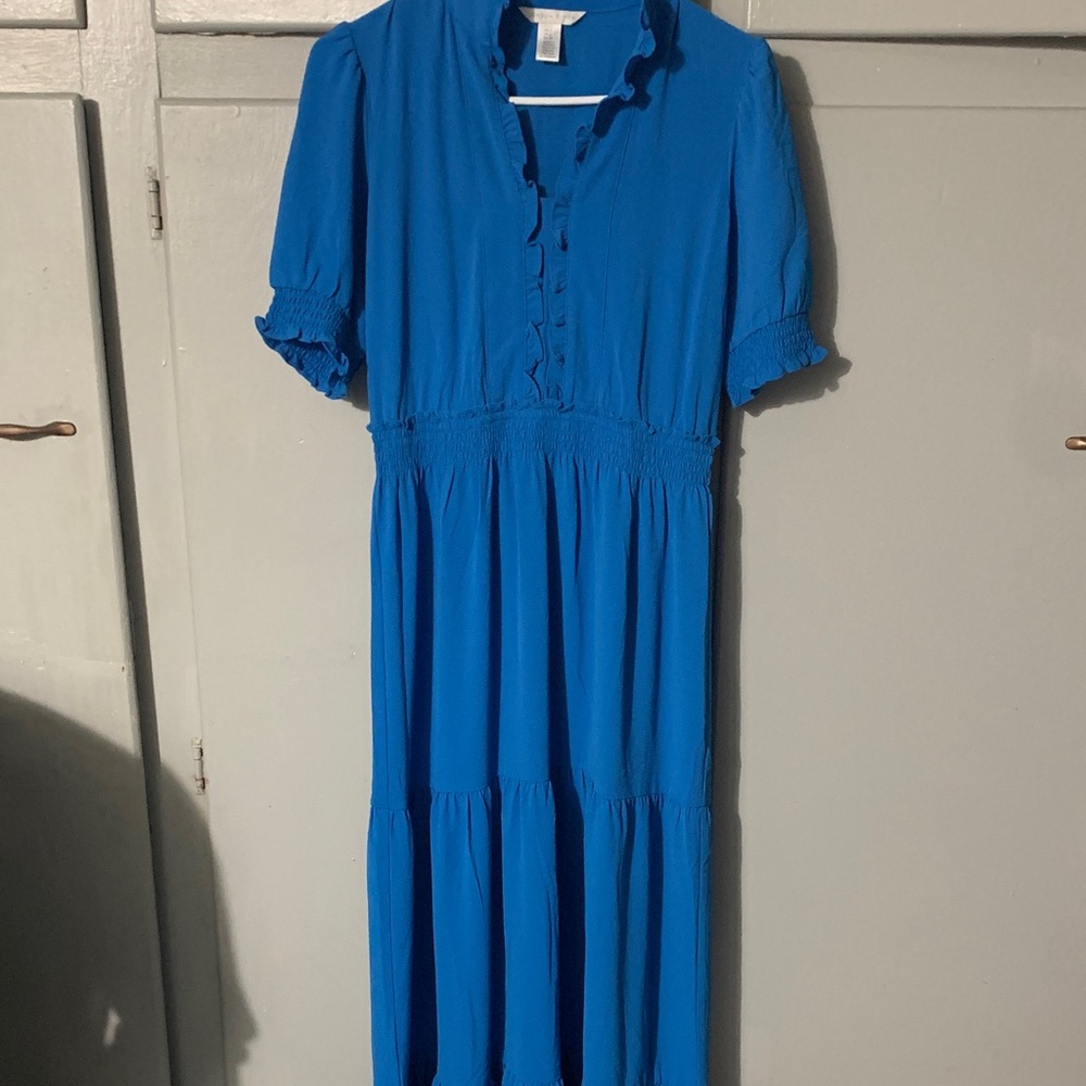 London Times Royal Blue Maxi Dress